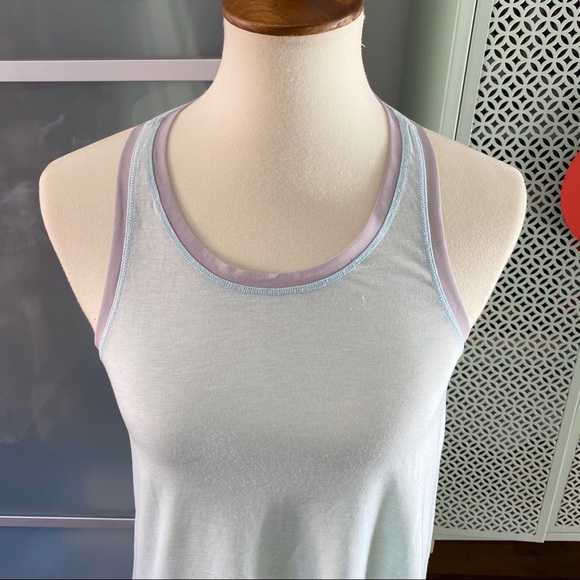 Athleta Essence Racerback Tank in Ice Blue / Gray - Picture 3 of 8
